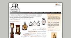 Desktop Screenshot of dsh-horlogerie-restauration-reparation.fr